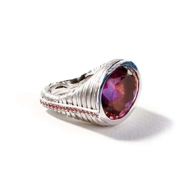 Virva Ametrine and Pink Sapphire Ring